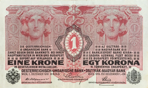 1 koruna, 1916