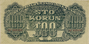 100 korun, 1944