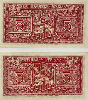 5 korun, 1945