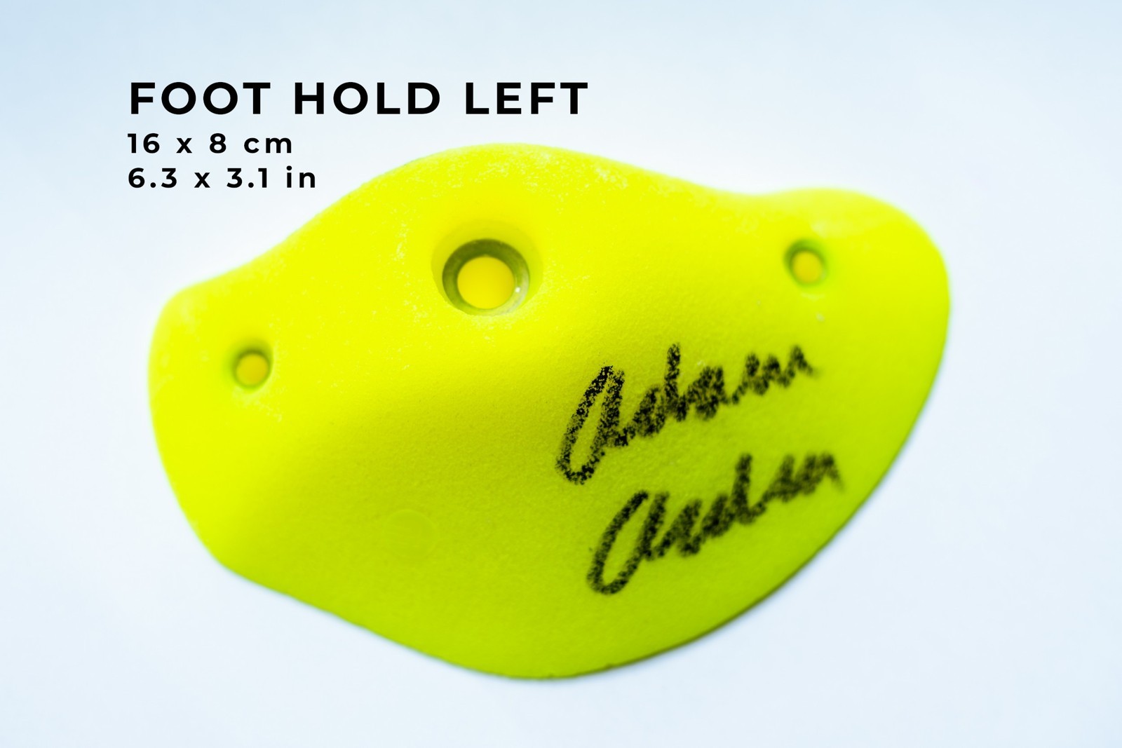 Small Yellow PU hold "Sevastopol" - Foot Hold Left