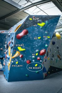 Small Yellow PU hold "Donetsk" - Foot Hold Right