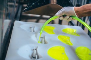 Small Yellow PU hold "Donetsk" - Foot Hold Right