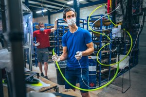 Small Yellow PU hold "Donetsk" - Foot Hold Right