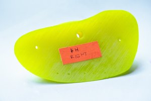 Small Yellow PU hold "Donetsk" - Foot Hold Right