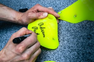 Small Yellow PU hold "Donetsk" - Foot Hold Right