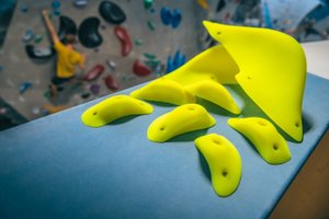 Small Yellow PU hold "Donetsk" - Foot Hold Right