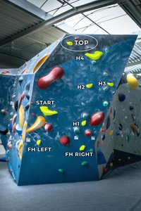 Small Yellow PU Hold "Kyiv" - Top Hold