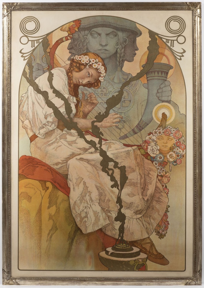 ALFONS MUCHA 1860 - 1939 - PLAKÁT PRO SLOVANSKOU EPOPEJ