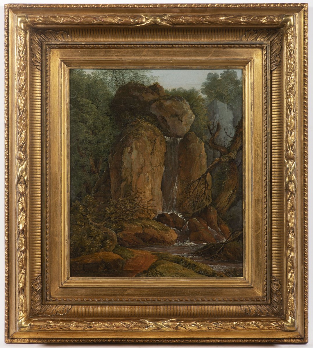 ANTONÍN MÁNES 1784 - 1843 - SKÁLY S VODOPÁDEM