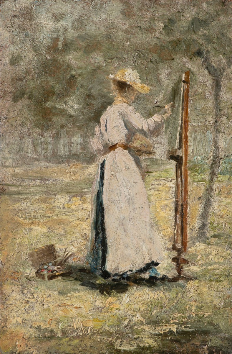 HELENA EMINGEROVÁ 1858 - 1943 - MALÍŘKA V PLENÉRU