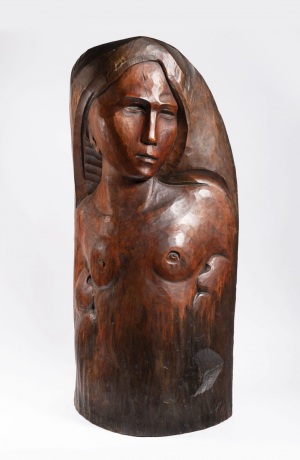 LEOŠ KUBÍČEK 1887 - 1974 - MATKA S DĚTMI