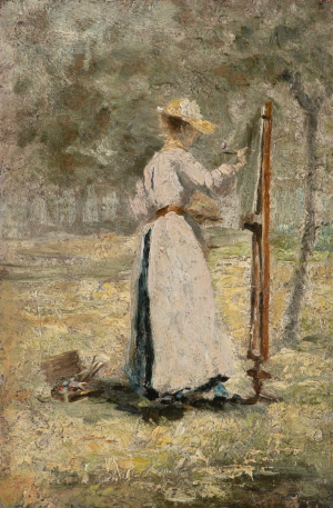 HELENA EMINGEROVÁ 1858 - 1943 - MALÍŘKA V PLENÉRU