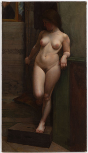 FRANTIŠEK ŽENÍŠEK 1849 - 1916 - STOJÍCÍ AKT
