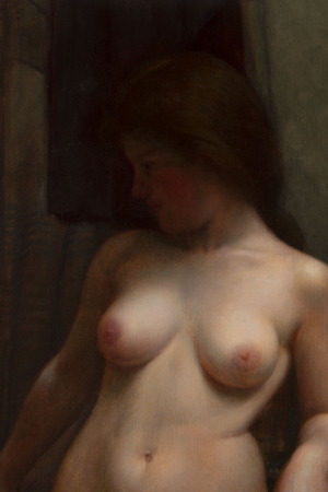 FRANTIŠEK ŽENÍŠEK 1849 - 1916 - STOJÍCÍ AKT