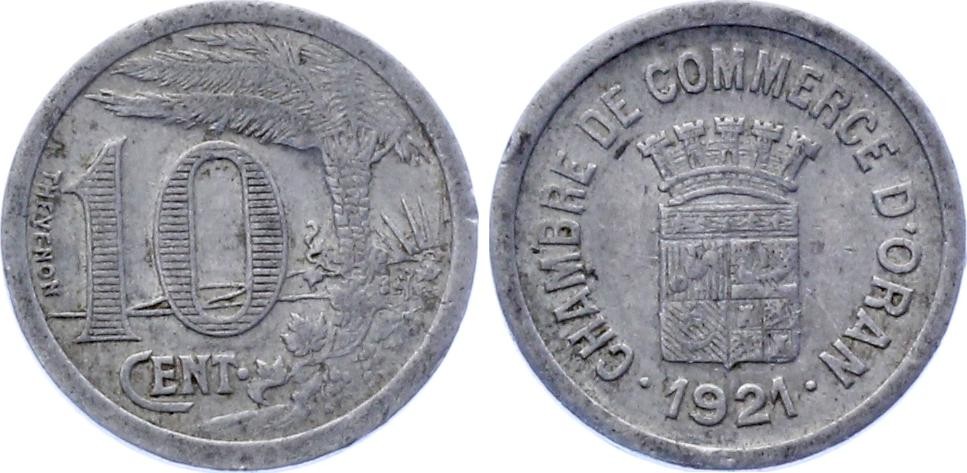 Algeria 10 Centimes 1921