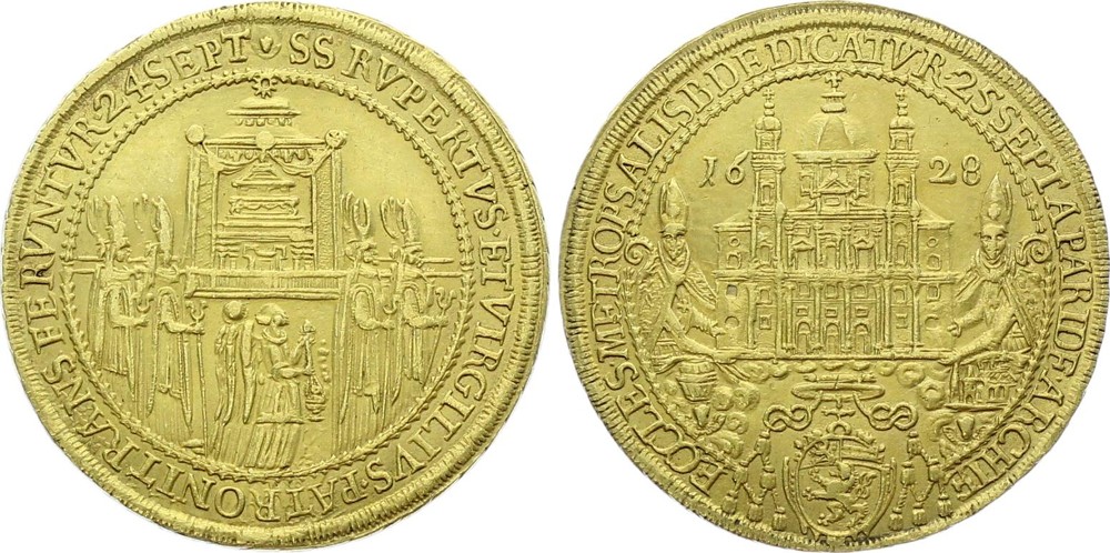 Austrian States Salzburg 10 Ducat 1628