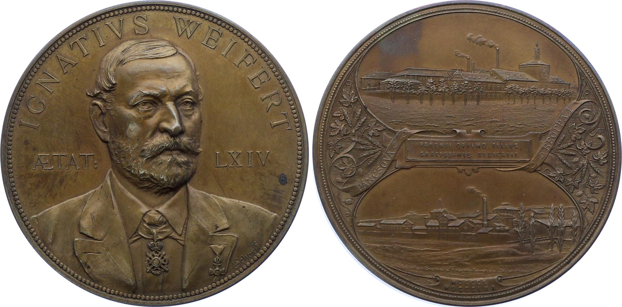 Austro-Hungary Medal Ignatius Weifert 1870