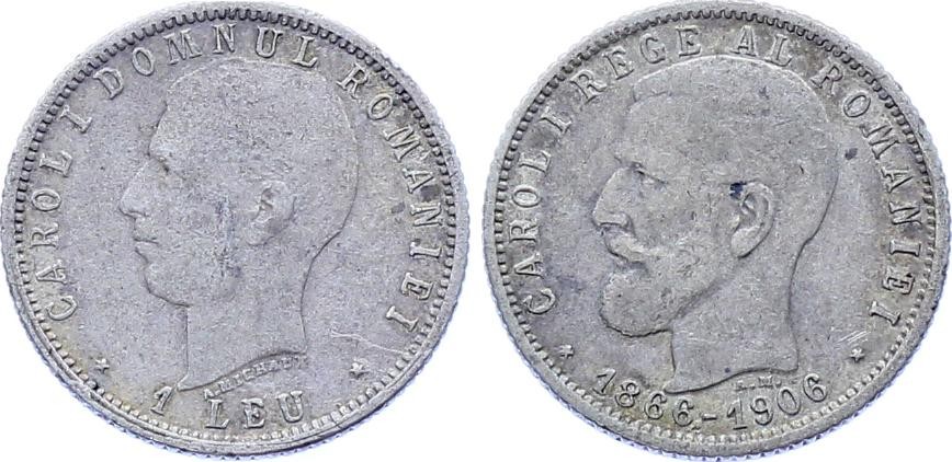 Romania 1 Leu 1866 - 1906