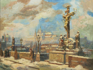 Jaro Procházka (1886–⁠1949) Pohled na Hradčany z Karlova mostu