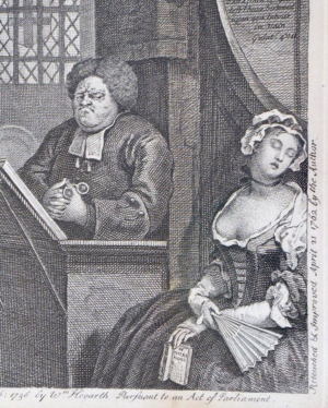 WILLIAM HOGARTH ( 1697 - 1764 ) - SPÍCÍ KONGREGACE, SHROMÁŽDĚNÍ