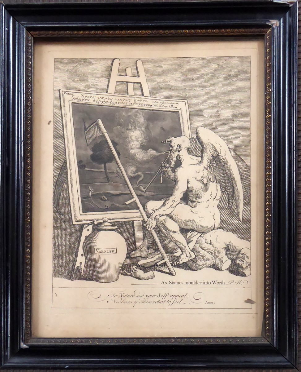 WILLIAM HOGARTH ( 1697 - 1764 ) - ČAS ZAKOUŘIT OBRAZ