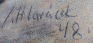 JOSEF HLAVÁČEK ( 1894 - 1962 ) - MLADÝ PÁR V KROJI