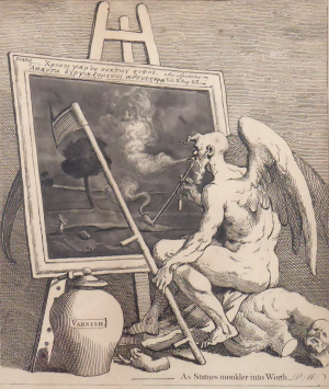 WILLIAM HOGARTH ( 1697 - 1764 ) - ČAS ZAKOUŘIT OBRAZ