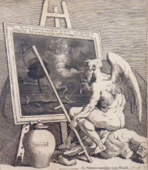 WILLIAM HOGARTH ( 1697 - 1764 ) - ČAS ZAKOUŘIT OBRAZ