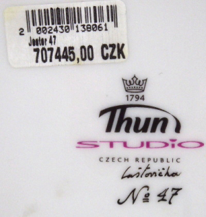 KAVIÁROVÁ MÍSA S JEŠTĚREM A PŘÍRODNÍMI RUBÍNY - JIŘÍ LAŠTOVIČKA, THUN STUDIO