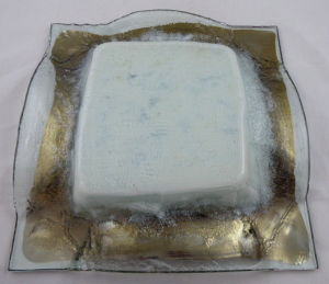 VELKÁ SKLENĚNÁ MÍSA S PLATINOU - EUBOIA GLASS, GORDANA