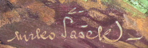 MIROSLAV ŠAŠEK ( 1916 - 1980 ) - MUCHOMŮRKY ČERVENÉ V LESE