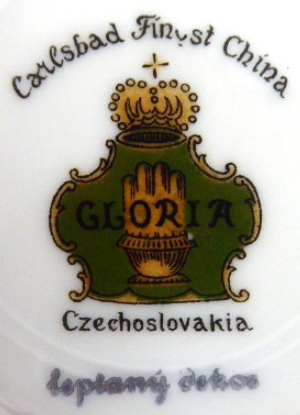 RŮŽOVÝ A ZLACENÝ SERVIS PRO 12.OSOB - GLORIA, STARÁ ROLE