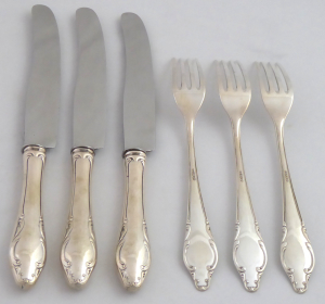 TŘI STŘÍBRNÉ PŘÍBORY - JULIUS A RICHARD EISPERT, BRESLAU A SCHWÄBISCH GMÜND