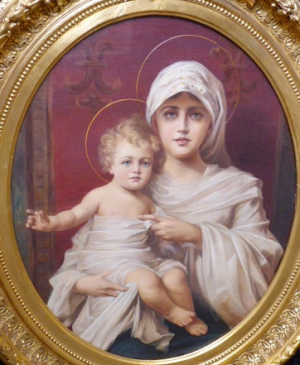 Gabriel von Max (1808 - 1846) - MADONA S DÍTĚTEM