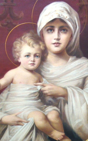 Gabriel von Max (1808 - 1846) - MADONA S DÍTĚTEM