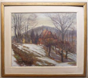 ANTONÍN J. BOBEK BOURA ( NAR. 1904 ) - ANGLIKÁNSKÝ KOSTEL V MARIÁNSKÝCH LÁZNÍCH
