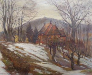 ANTONÍN J. BOBEK BOURA ( NAR. 1904 ) - ANGLIKÁNSKÝ KOSTEL V MARIÁNSKÝCH LÁZNÍCH