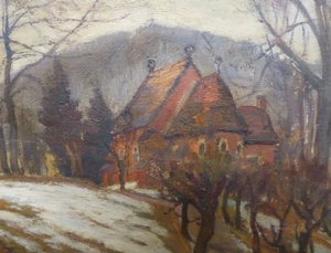 ANTONÍN J. BOBEK BOURA ( NAR. 1904 ) - ANGLIKÁNSKÝ KOSTEL V MARIÁNSKÝCH LÁZNÍCH