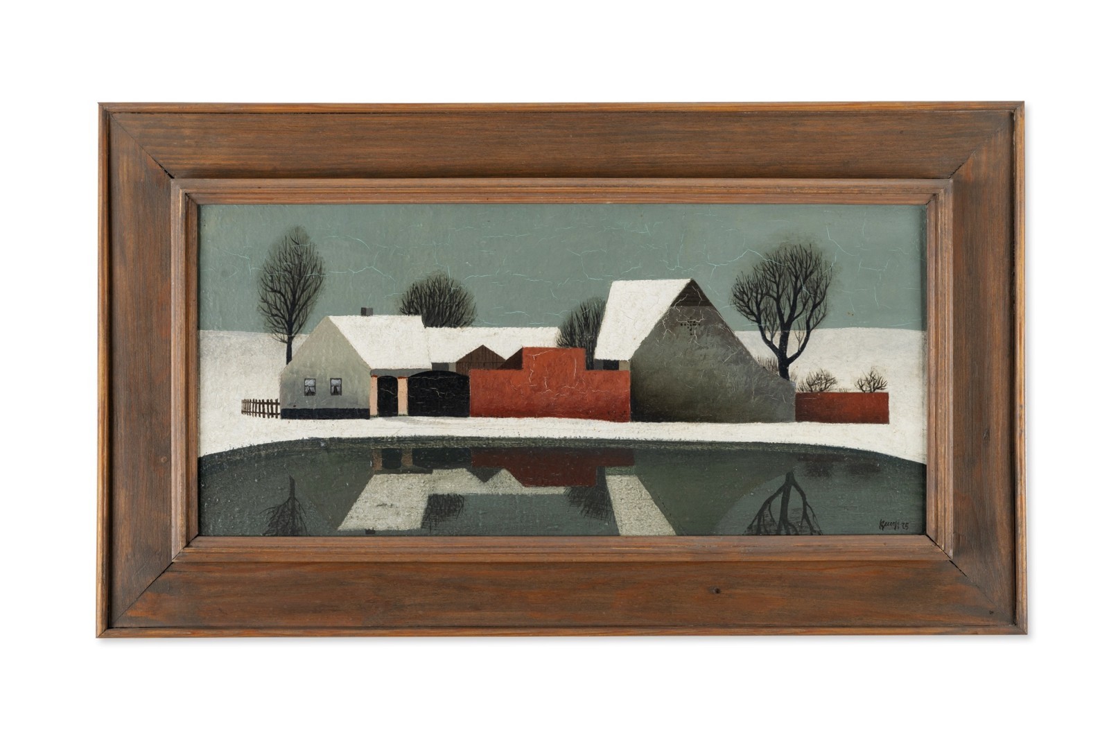 Vlastimil Beneš (1919 – 1981), Zimní krajina/statek v krajině