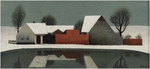 Vlastimil Beneš (1919 – 1981), Zimní krajina/statek v krajině
