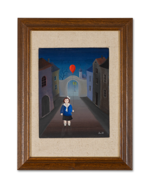 Iva Hüttnerová - Děvčátko s červeným balónkem