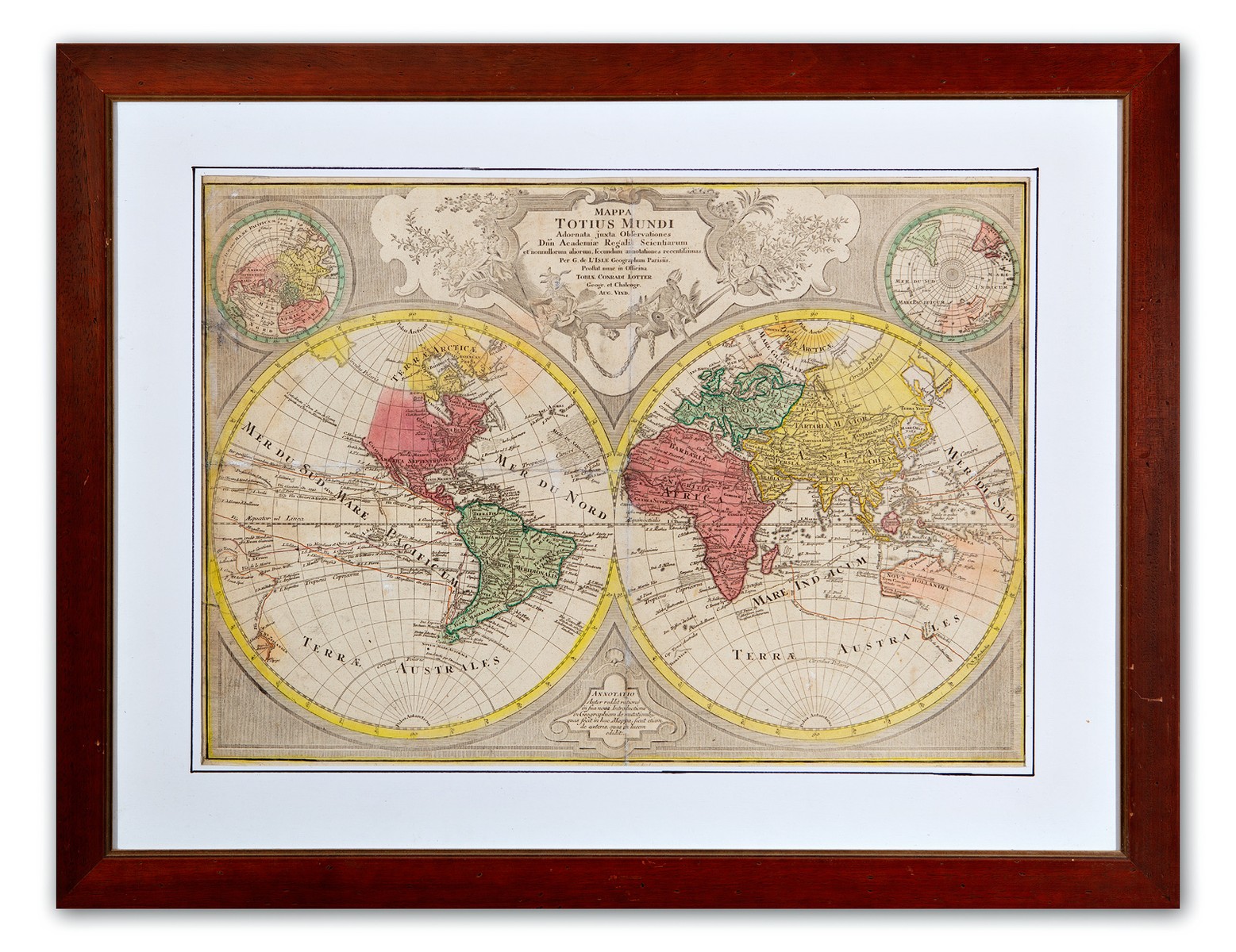 Lotter Tobias Konrad | Mappa Totius Mundi (mapa světa)