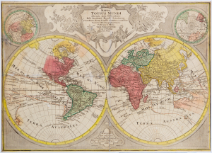 Lotter Tobias Konrad | Mappa Totius Mundi (mapa světa)