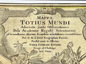 Lotter Tobias Konrad | Mappa Totius Mundi (mapa světa)