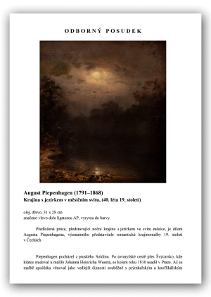 Piepenhagen August Bedřich | Měsíčná noc