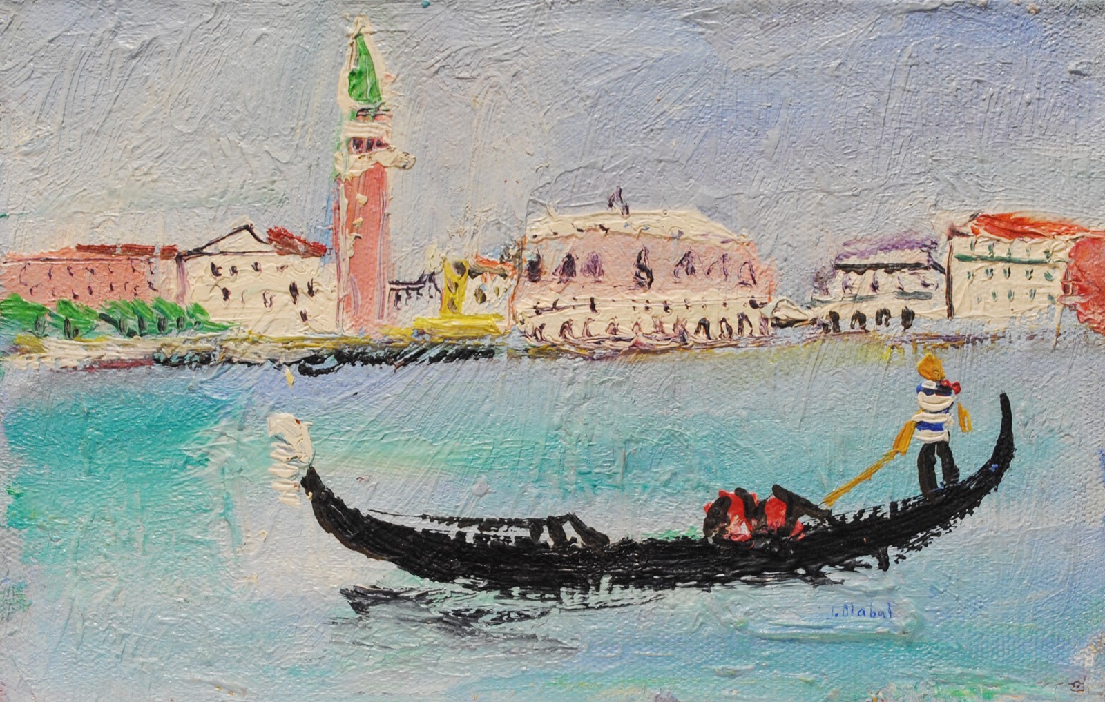 Josef Dlabal - Gondola - Benátky