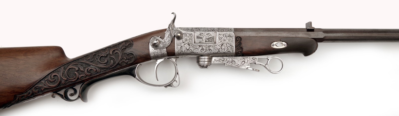 Lehká kulovnice - perkusní zadovka, Antonín Sekera Praha, systém Berenger