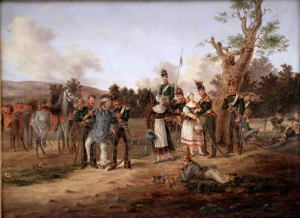 Párové obrazy, Huláni a Husaři, Johann Georg von Dillis