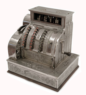 Mechanická pokladna National Cash Register 