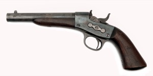 Pistole Remington rolling block vzor 1867 pro námořnictvo